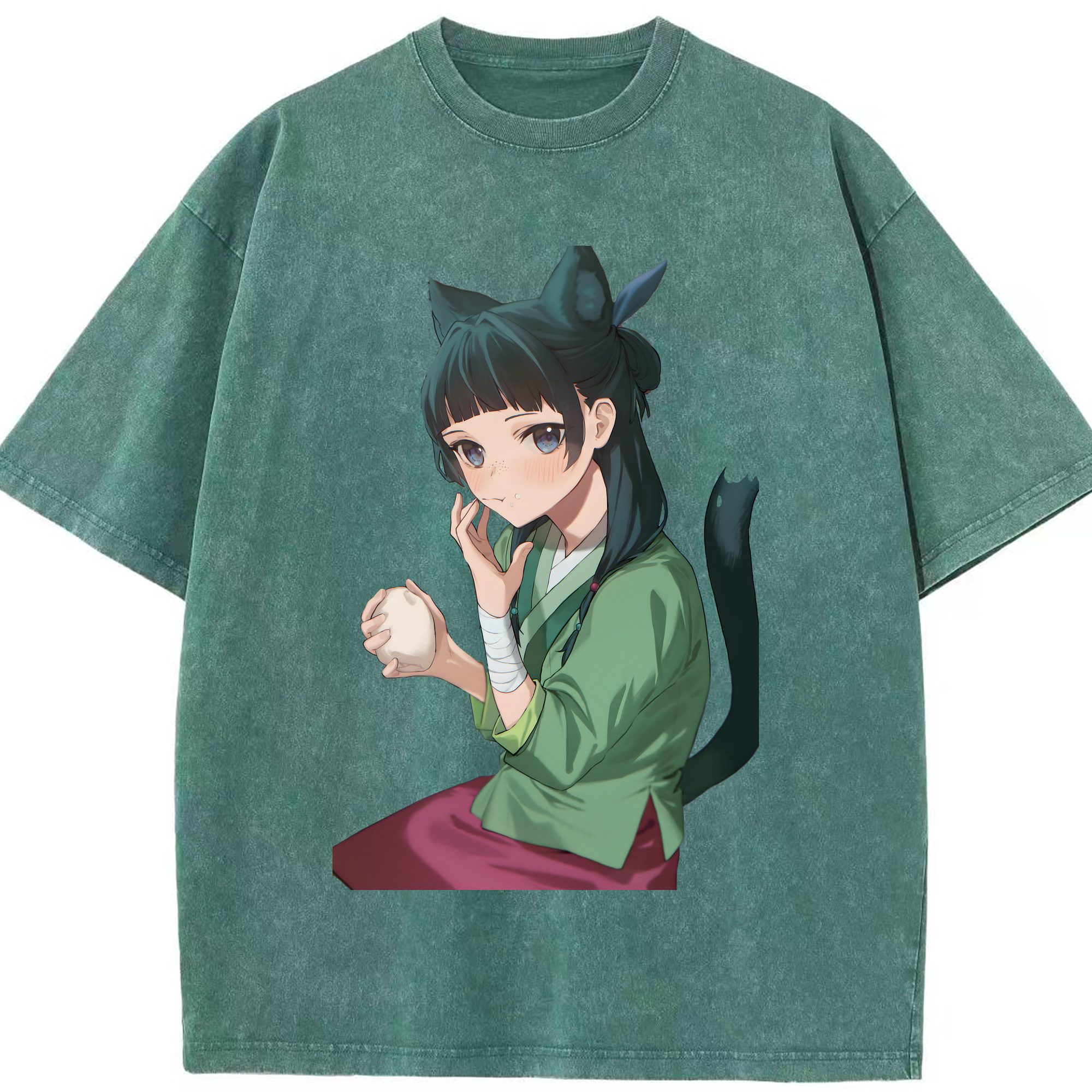 （画像用） 薬屋のひとりごと The Apothecary Diaries 綿100% ヴィンテージ風 半袖Tシャツ（フロントプリント）